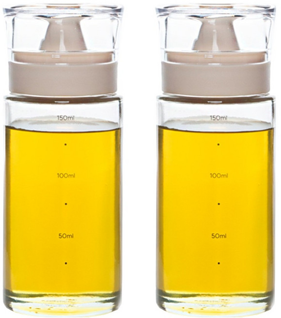 키텐실 시노글라스 신형 오일 병 베이지, 170ml, 2개
