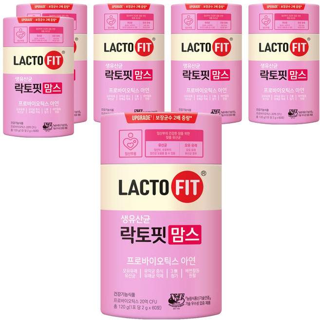 락토핏 맘스 생유산균, 120g, 6개