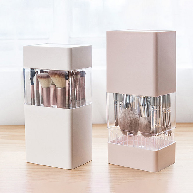 제노윈 화장대 브러쉬꽂이 보관함, 1개, 화이트