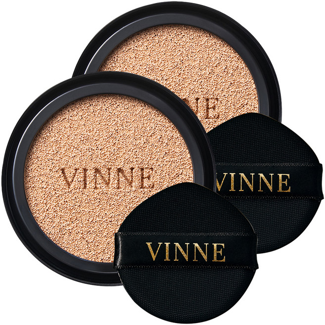 빈느 에센스 광채 쿠션 리필 15g, 내추럴베이지, 2개