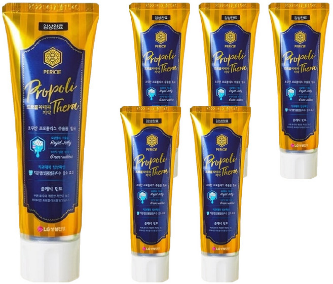 페리오 프로폴리테라 치약 클래식민트, 100g, 6개