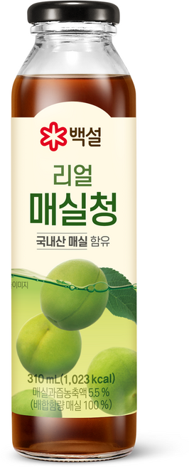 백설 리얼 매실청, 310ml, 1개