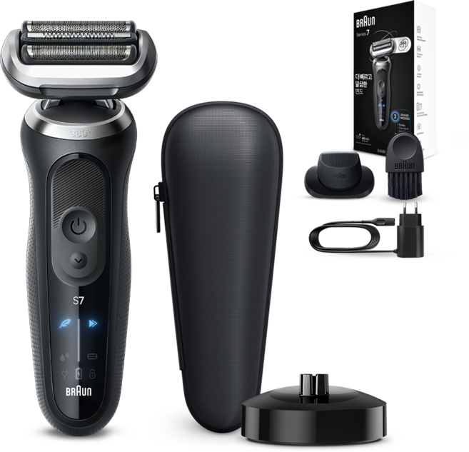 BRAUN 시리즈 7 전기면도기, 72-N4200cs, 블랙