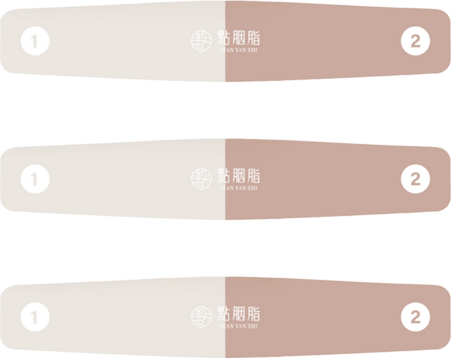 點胭脂 四步驟專業磨砂棒, 紅色, 3個