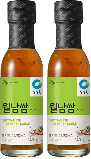 청정원 월남쌈소스, 240g, 2개