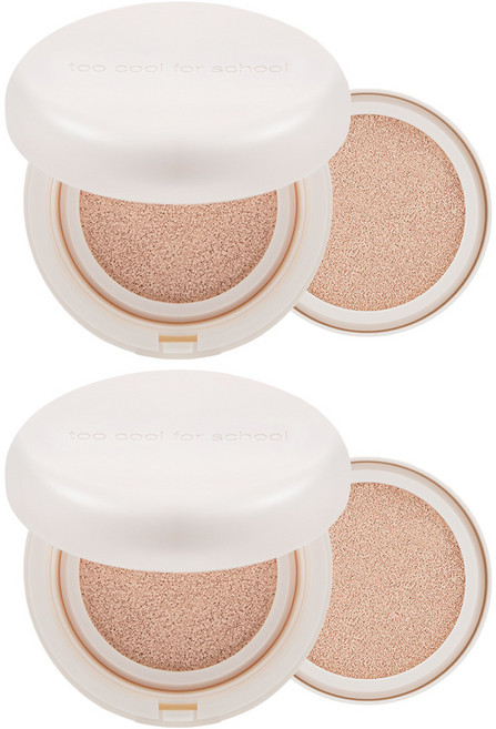 투쿨포스쿨 픽싱 누드 핏 쿠션 본품 12g + 리필 12g 세트, 2C호 쿨 페탈, 2개