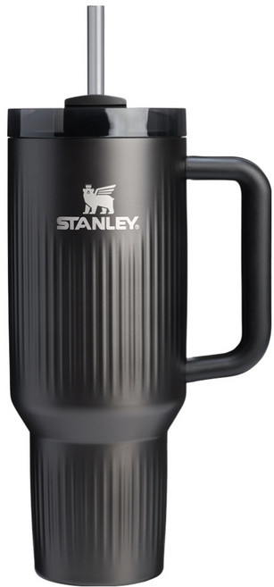 스탠리 퀜처 H2.0 플루티드 텀블러, 블랙, 1.18L, 1개