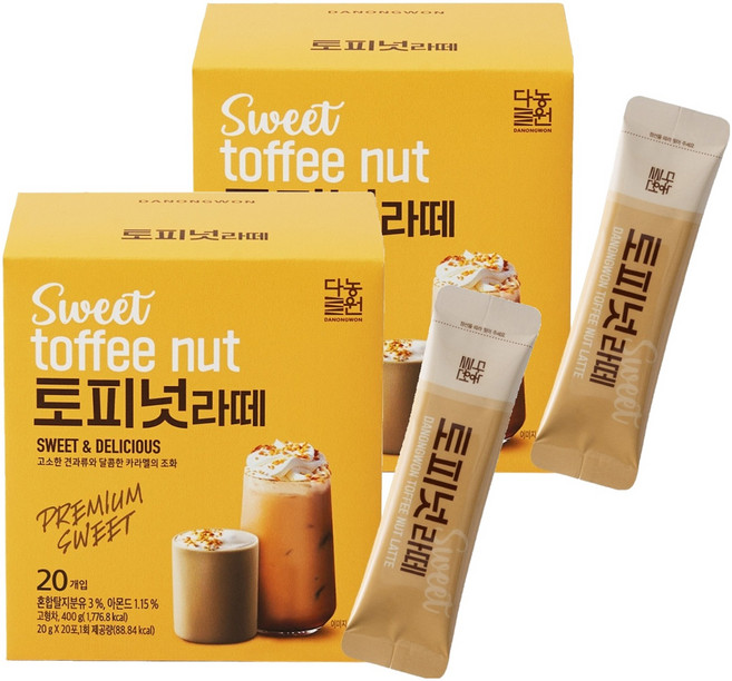 다농원 토피넛라떼, 20g, 20개입, 2개