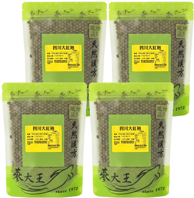 蔘大王 四川大紅袍, 150g, 4包