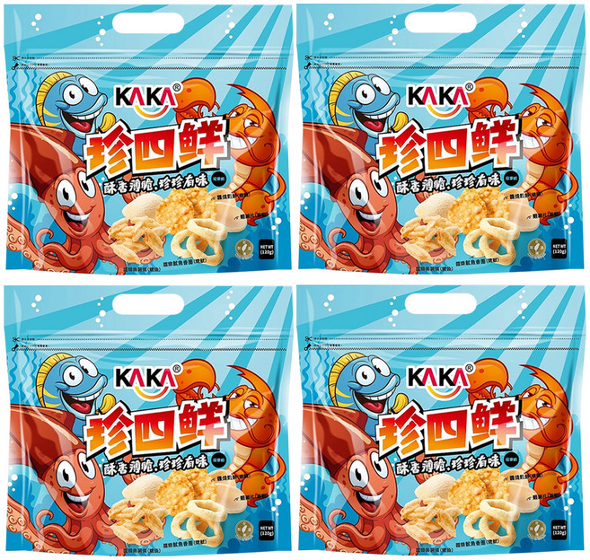KAKA 卡卡 珍四鮮 冠軍蝦, 120g, 4包