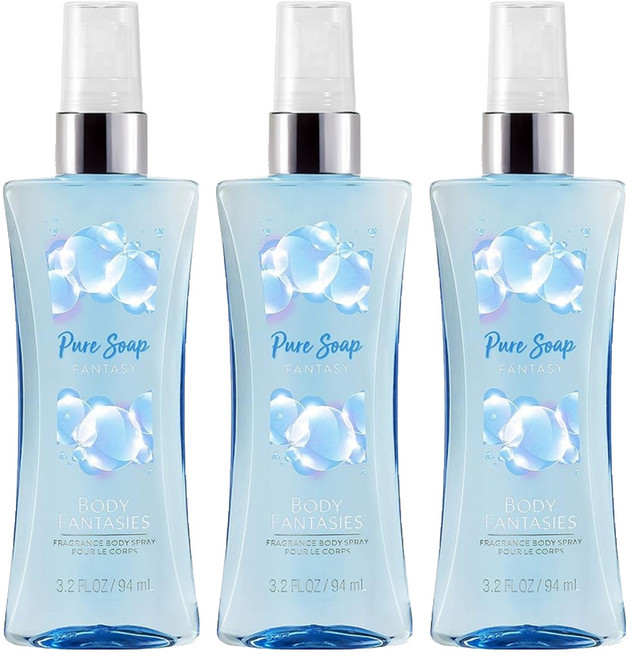 BODY FANTASIES 身體幻想 香氛噴霧 恬靜皂香, 94ml, 3件