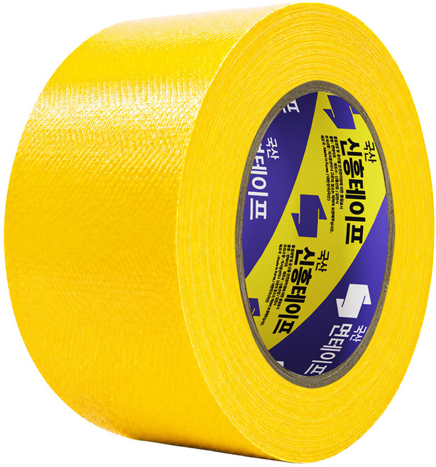 신흥 국산 대용량 라바 청면테이프 48mm x 25M 노랑, 1개