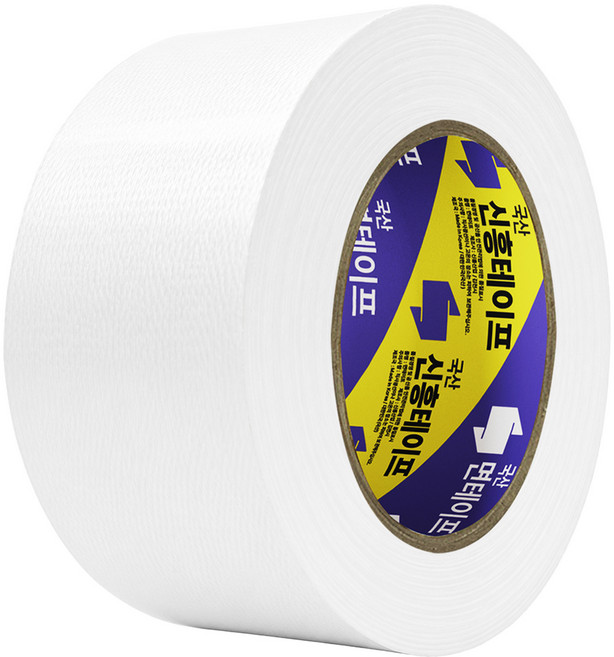 신흥테이프 국산 대용량 라바 청면테이프 48mm x 25M 흰색, 1개