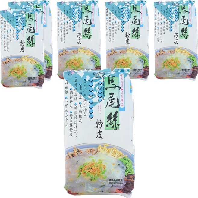中農粉絲 馬尾絲 粉皮, 120g, 6包