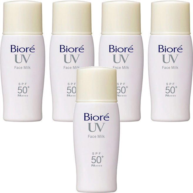 Biore 蜜妮 台灣公司貨 高防曬隔離乳液 控油 SPF50, 30ml, 5瓶