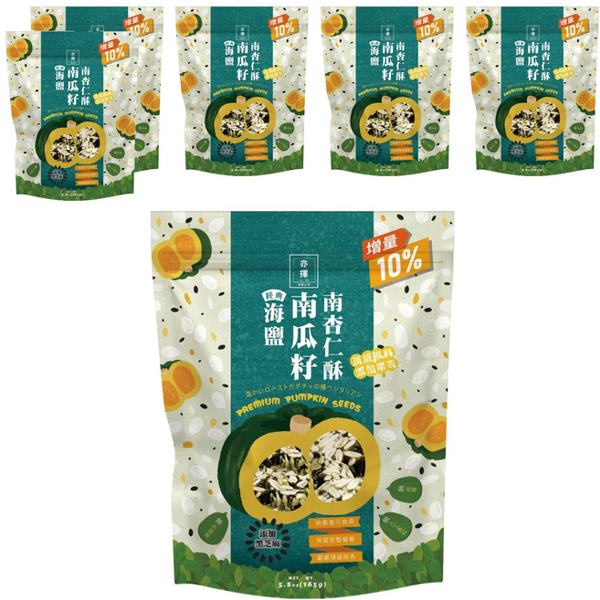 亦擇 南瓜籽杏仁酥, 165g, 6袋
