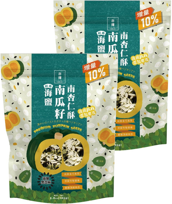 亦擇 南瓜籽杏仁酥, 165g, 2袋