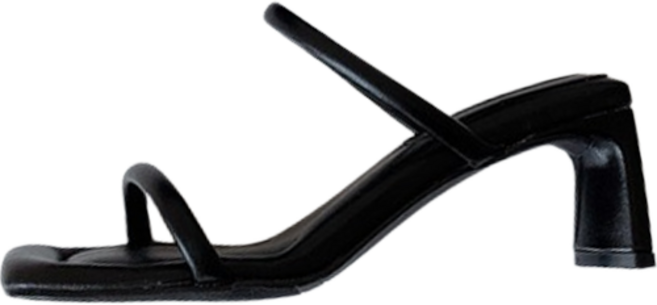 루나마틴 키엘노엘 여성용 로페 여름 스트랩 뮬 샌들 힐 4cm