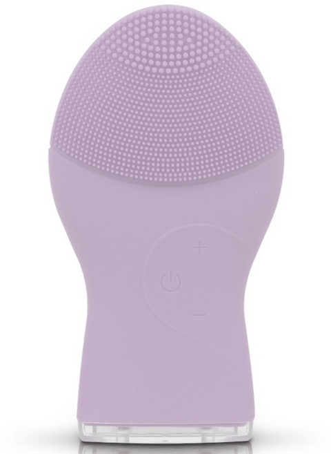 오엠티 휴대용 충전식 실리콘 진동클렌저, OMS-703, 라이트퍼플