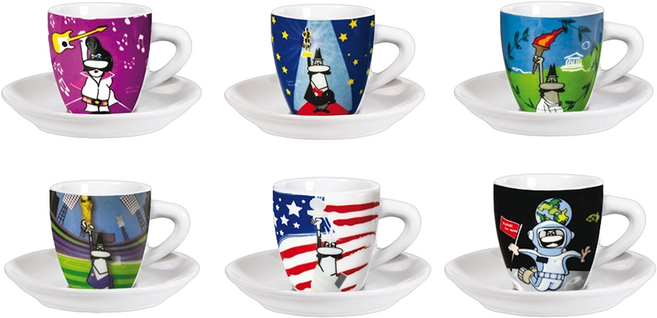 BIALeTTI 拜雷提 Event 濃縮咖啡杯6件組, 1套, 多色
