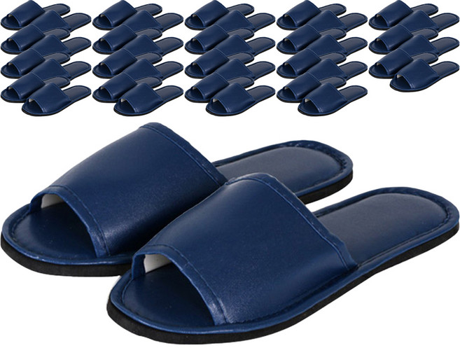 인조가죽 실내슬리퍼 M, 청색, 20개