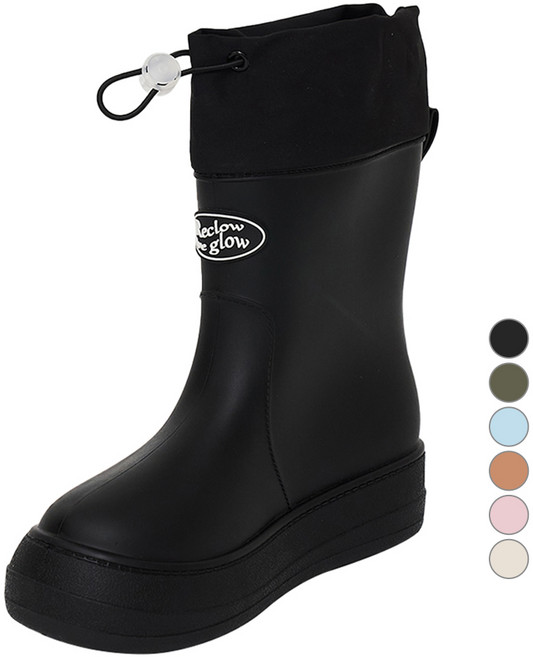 리끌로우 여성용 리 레인 셔링 부츠