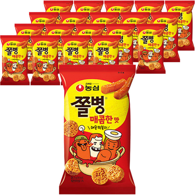 쫄병스낵 매콤한맛, 82g, 20개