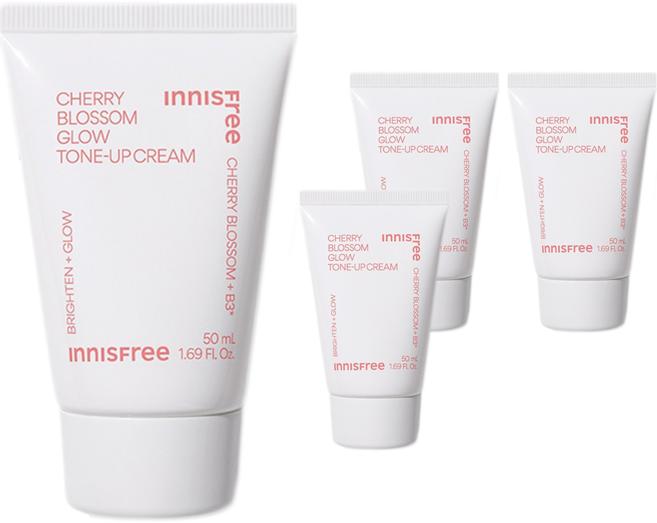 이니스프리 왕벚꽃 글로우 톤업 크림, 50ml, 4개