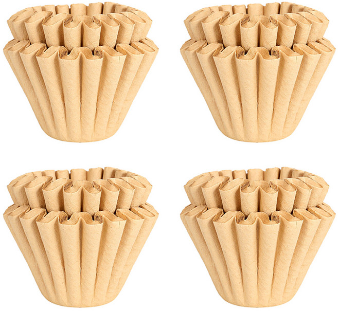 칼딘 웨이브 드립 여과지 필터 브라운 155mm, 50개입, 4개