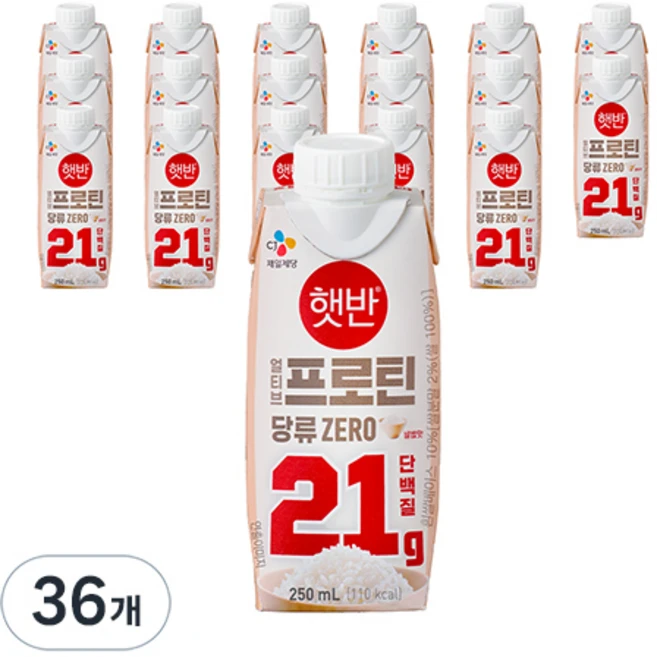 얼티브 프로틴 쌀밥맛, 250ml, 36개 - 쿠팡