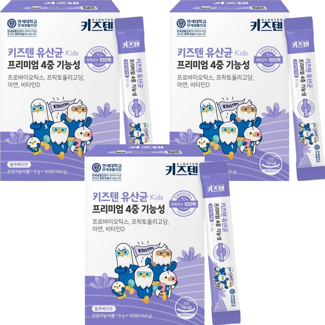 키즈텐 유산균 30p, 150g, 3개