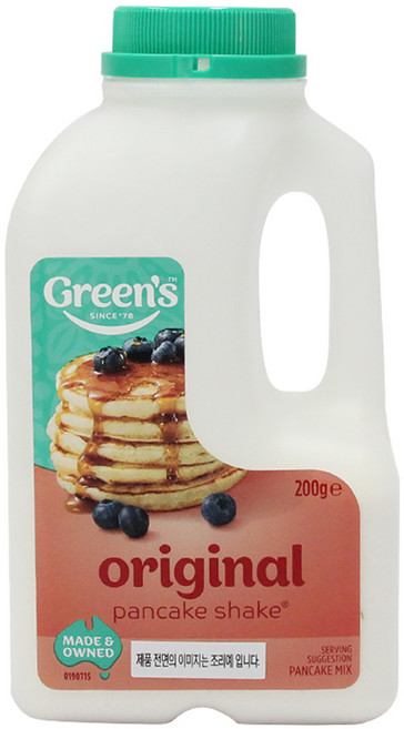 그린스 오리지널 팬케이크 쉐이크, 200g, 1개