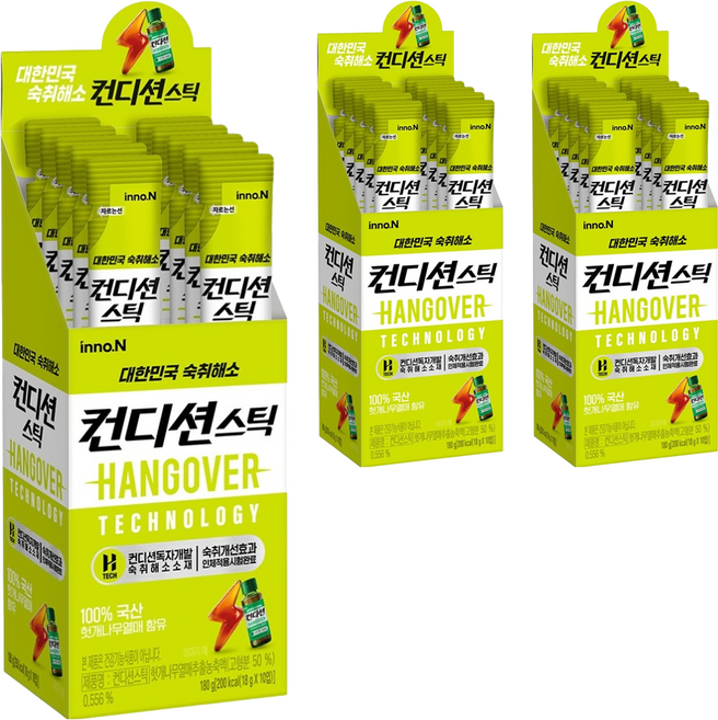 컨디션 스틱 컨디션맛, 180g, 3개