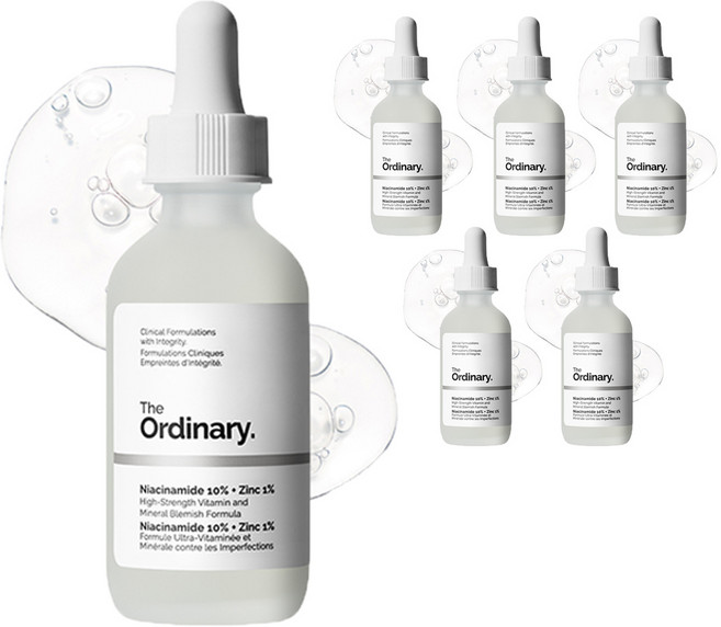 디오디너리 나이아신아마이드 10% + 징크 1% 세럼, 60ml, 6개