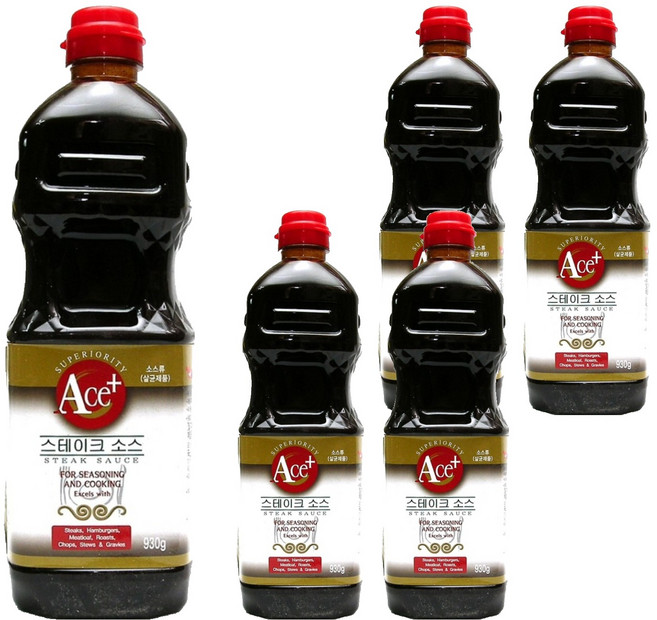 에이스 플러스 스테이크 소스, 930g, 5개
