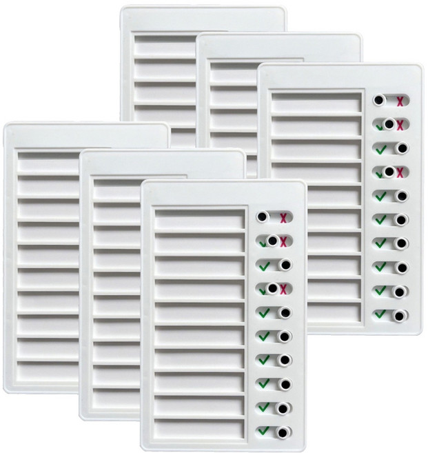 마다꾸미 일일 체크리스트 플래너 습관 보드판, 무지, 6개