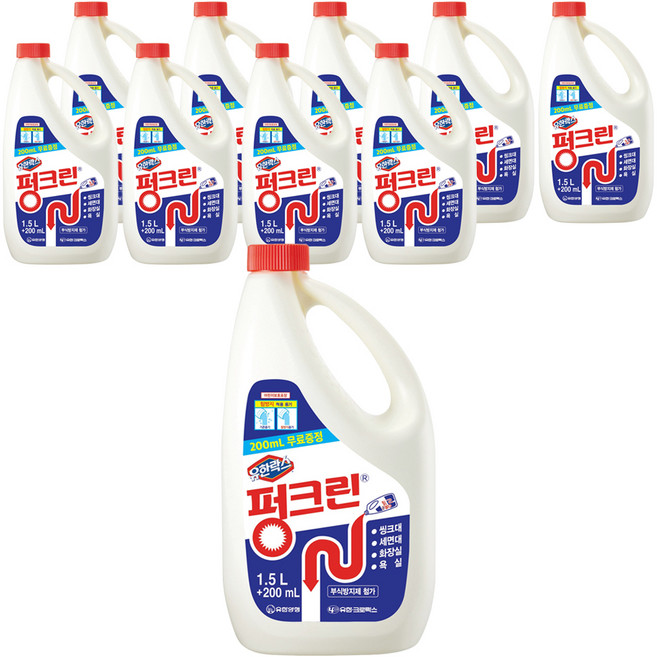 펑크린 배수구세정제, 1.7L, 10개