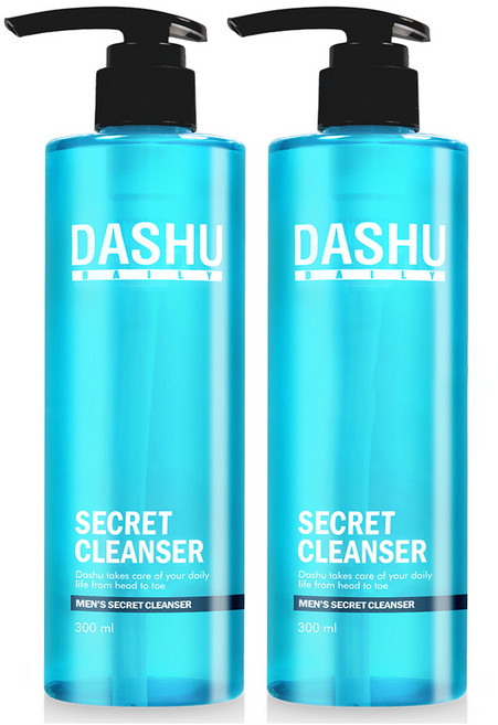 다슈 데일리 비타플렉스 프레쉬 남성 청결제, 300ml, 2개