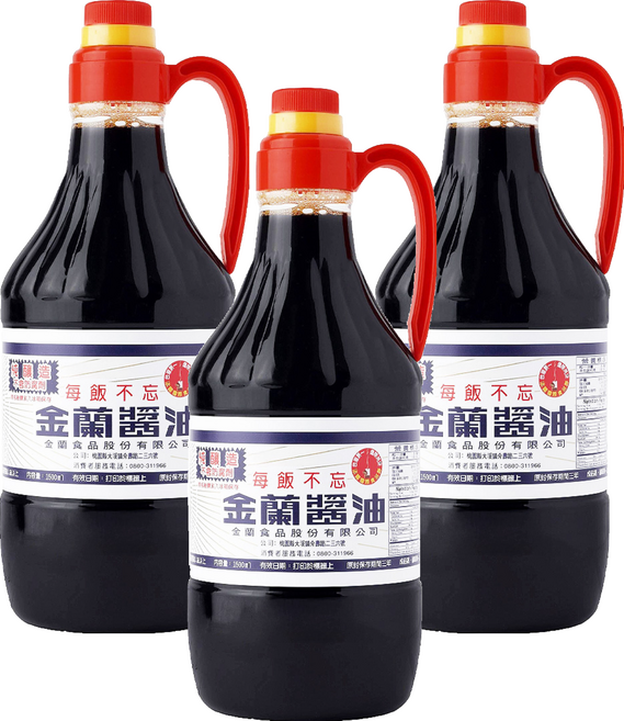 KIMLAN 金蘭 醬油, 1.5L, 3瓶