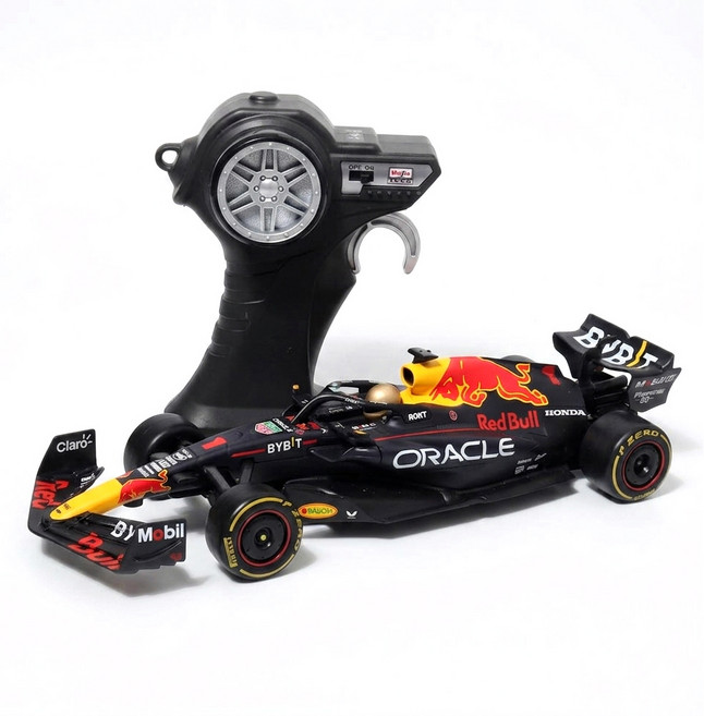 마이스토 RC 1:24 F1 레드불 RB19 1번 레이싱카, 블랙, 1개