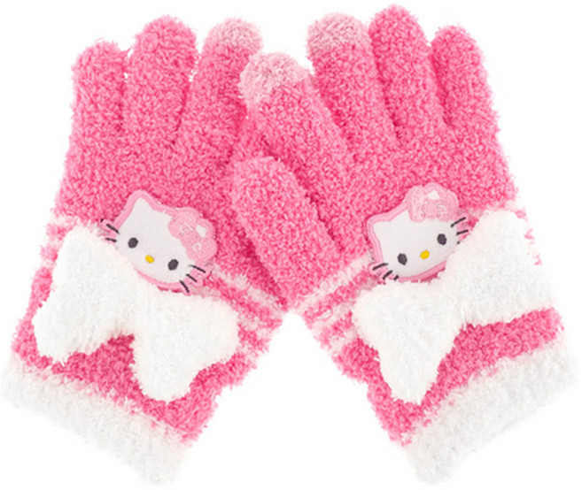 헬로키티 산리오 아동용 리본 날개사 장갑 MGHKG60025