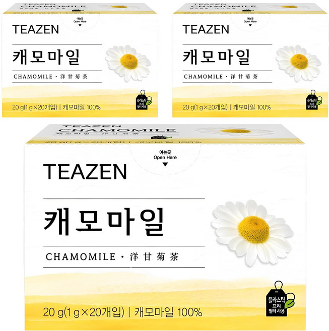 티젠 캐모마일, 1g, 20개입, 3개