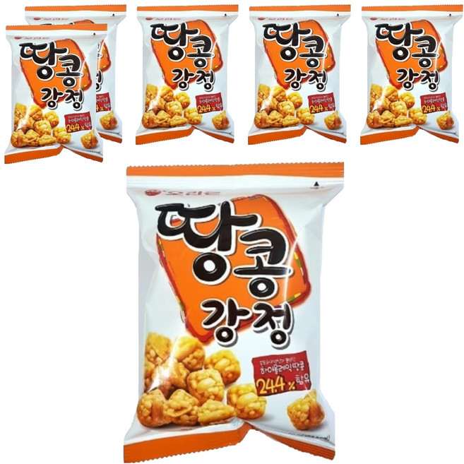 오리온 땅콩강정, 80g, 6개