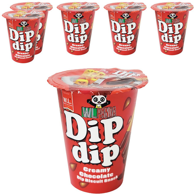 W.L.FOODS 樂搖搖沾醬巧克力棒餅, 30g, 6個