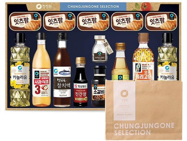 청정원 행복 C호 선물세트 + 쇼핑백, 1세트