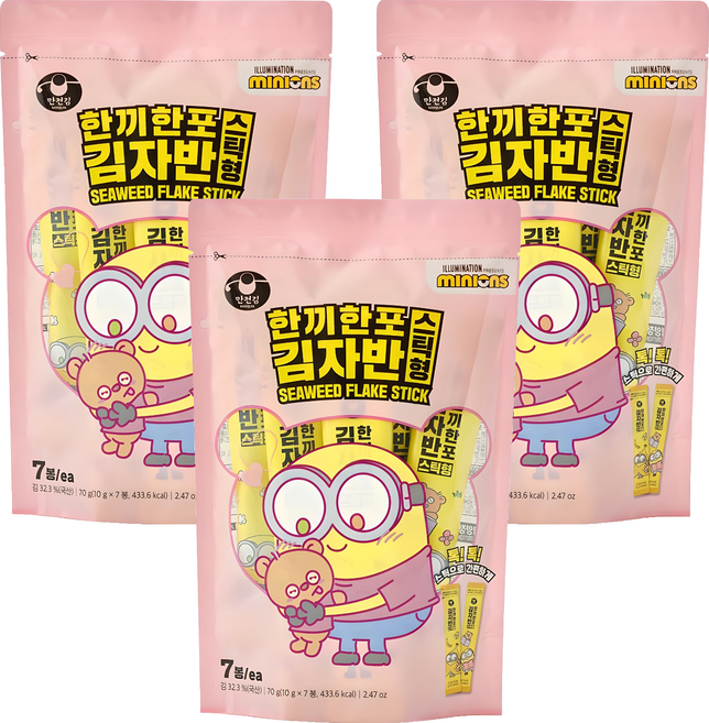 한끼한포 스틱 김자반 7p, 70g, 3개