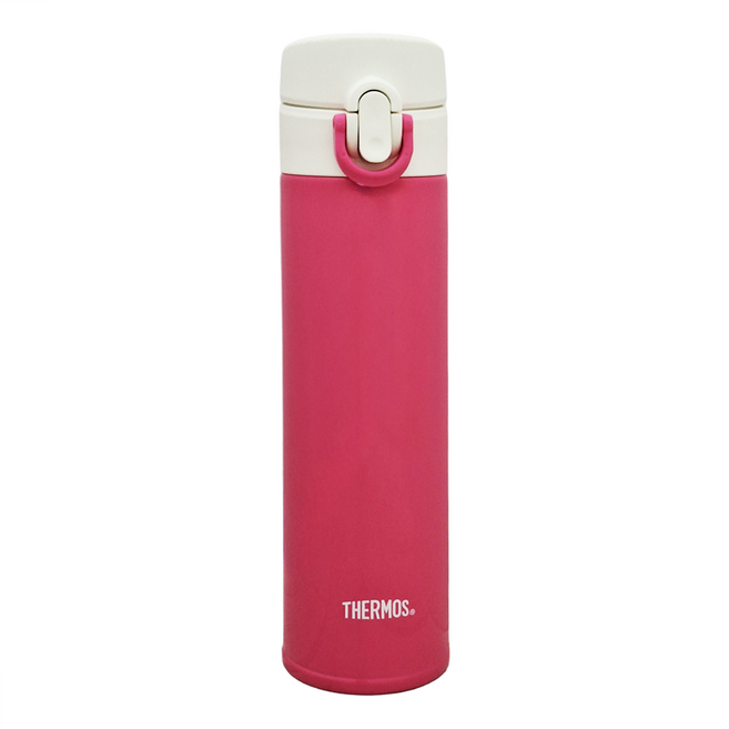 THERMOS 膳魔師 保溫瓶 JNI-401-LPK 超輕量纖細型 190g 400ml, 亮彩桃, 1個