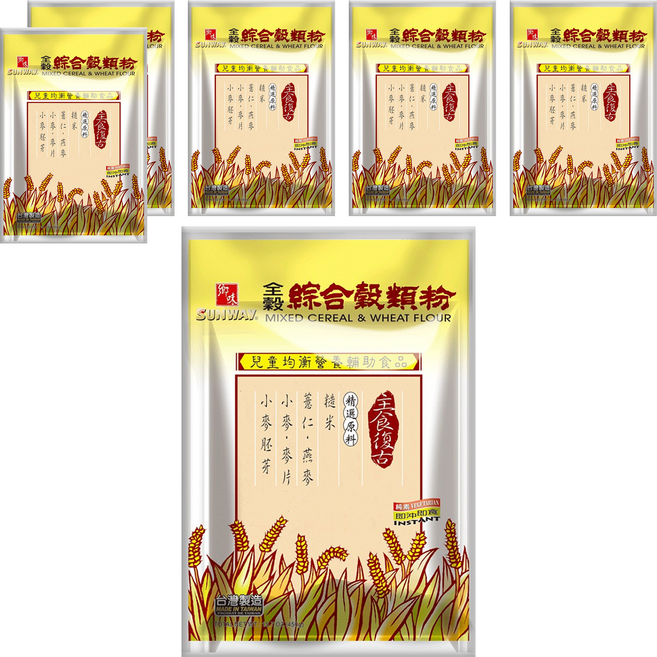 SUNWAY 鄉味 全穀綜合穀類粉, 450g, 6包, 15份