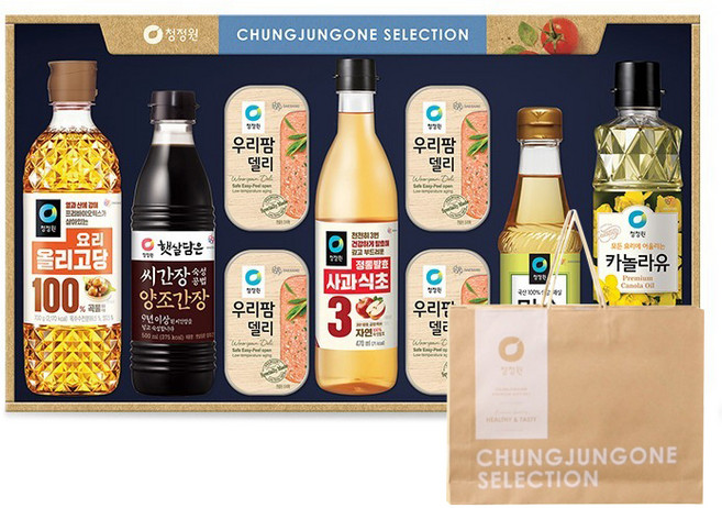 청정원 행복 셀렉션호 세트 + 쇼핑백, 1세트