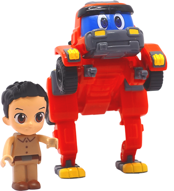 Gogo Dino 幫幫龍出動 變形恐龍Andy&Bobbi造型玩具組, 混色, 1組